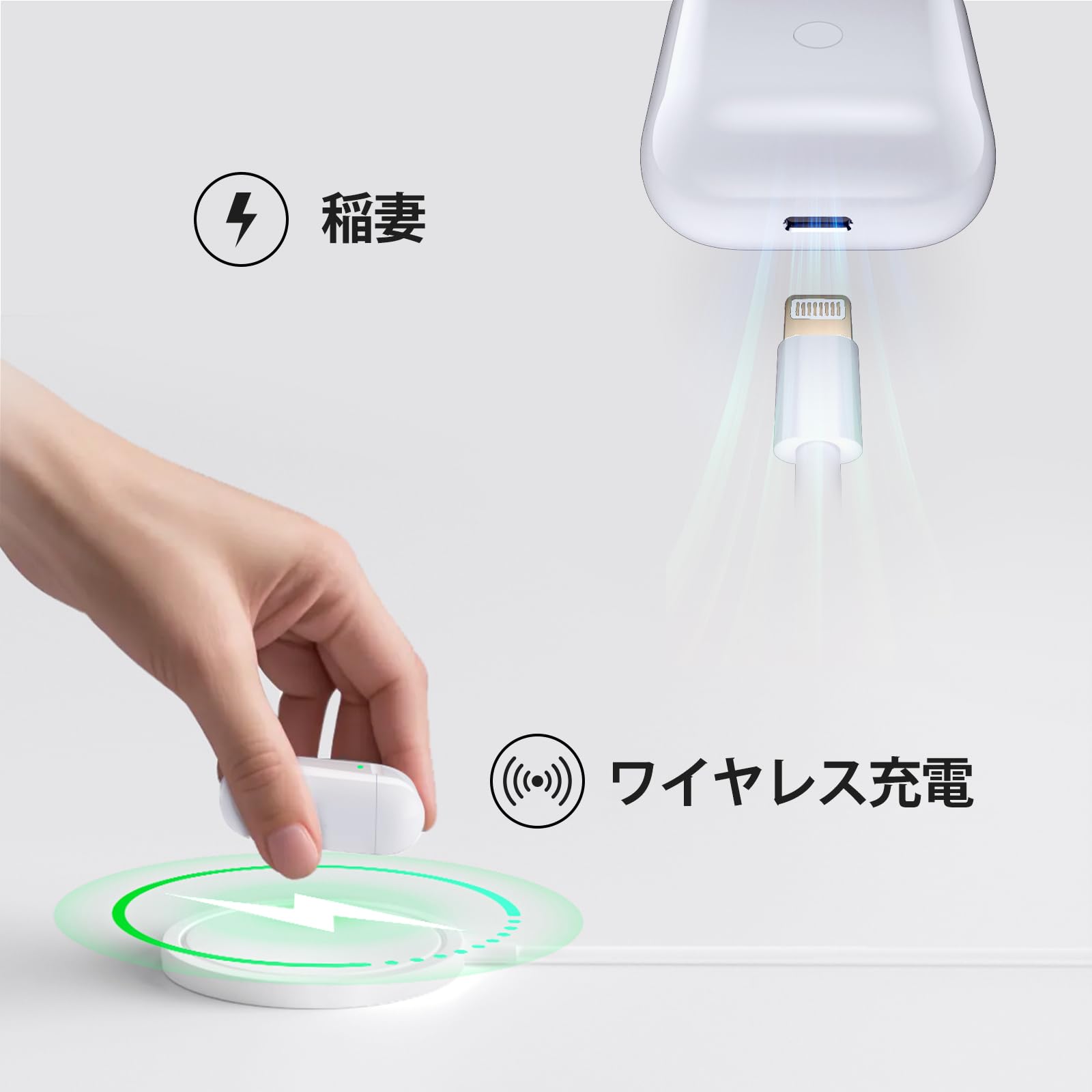 Amazon | Airpods 充電ケース、Airpods 第1世代&第2世代との互換性あり